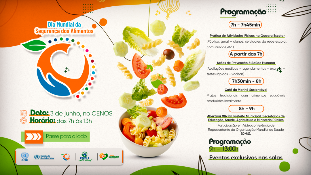 DIA MUNDIAL DA SEGURANÇA DOS ALIMENTOS DIA MUNDIAL DA SEGURANÇA DOS ALIMENTOS