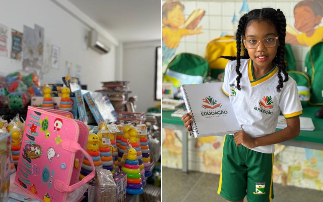 Prefeitura de Santaluz investe em educação com mais de 9 mil kits escolares, fardamentos e ações de inclusão